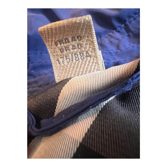 Burberry Brit Royal Blue Trench Coat Zip-In Hood Belted Women’s Size 8 - Picture 6 of 16